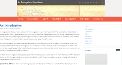 Desktop Screenshot of evangelicalmanifesto.com